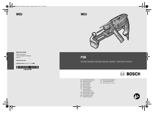 Manual de uso Bosch PSB 750 RCA Taladradora de percusión