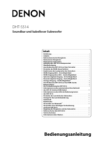 Bedienungsanleitung Denon DHT-S514 Lautsprecher