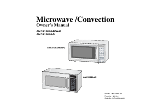 Manual Amana AMC6138AAB Microwave