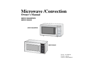 Manual Amana AMC6138AAW Microwave