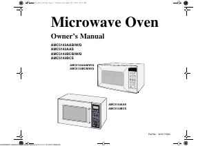 Manual Amana AMC5143AAB Microwave