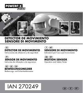 Manuale Powerfix IAN 270249 Rilevatore di movimento