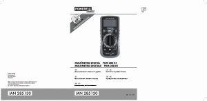 Manuale Powerfix IAN 285130 Multimetro