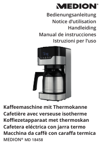 Bedienungsanleitung Medion MD 18458 Kaffeemaschine