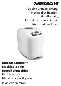 Mode d’emploi Medion MD 18636 Machine à pain