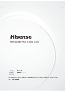 Manual de uso Hisense HBM17158SS Frigorífico combinado