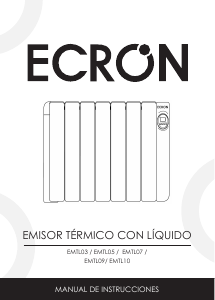 Manual de uso Ecron EMTL03 Calefactor