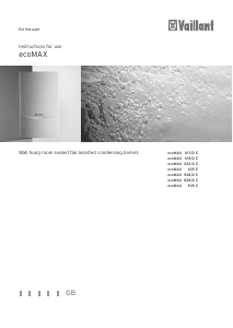 Manual Vaillant ecoMAX 824/2 E Central Heating Boiler