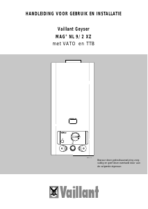 Handleiding Vaillant MAG NL 9/2 XZ Geiser