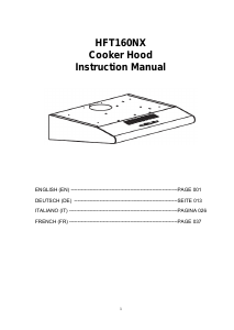 Manuale Hoover HFT160NX Cappa da cucina