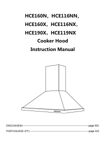 Manual Hoover HCE190X Exaustor