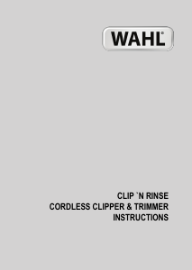 Handleiding Wahl 9639-017 Clip n Rinse Tondeuse