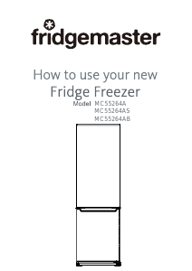 Manual Fridgemaster MC55264A Fridge-Freezer