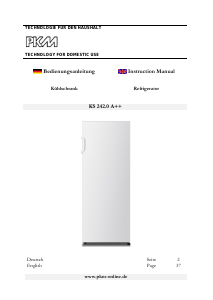 Handleiding PKM KS142.0A++ Koelkast