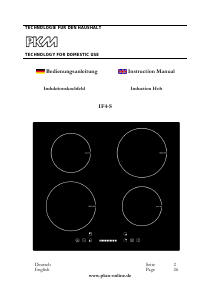 Bedienungsanleitung PKM IF4-S Kochfeld