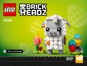 Manual Lego set 40380 Brickheadz Easter sheep