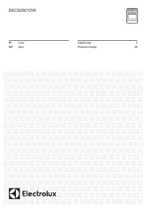 Käyttöohje Electrolux EKC50501OW Liesi