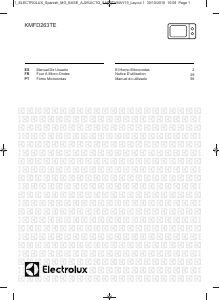 Manual de uso Electrolux KMFD263TEX Microondas