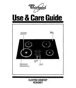 Manual Whirlpool RC8330XTB0 Hob