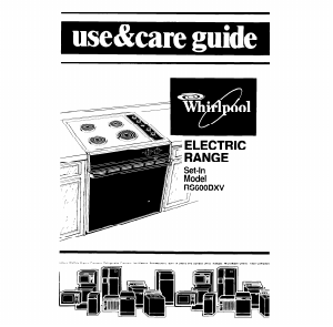 Bruksanvisning Whirlpool RS600BXV1 Spis