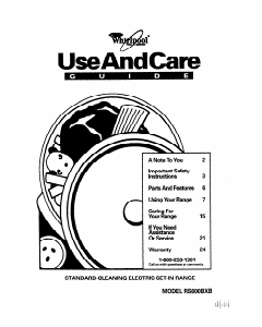 Manual Whirlpool RS600BXBH2 Range