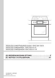 Mode d’emploi Amica EHC 933 011 E Four