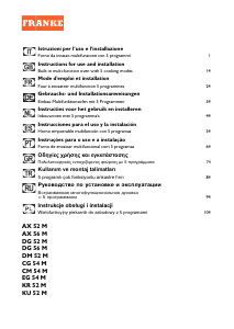 Kullanım kılavuzu Franke DM 52 M Fırın