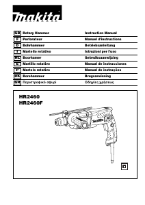 Manual de uso Makita HR2460 Martillo perforador