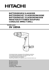 Bruksanvisning Hitachi DV 10DVA Slagdrill