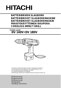 Brugsanvisning Hitachi DV 14DV Slagboremaskine