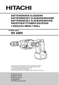 Manual Hitachi DV 24DV Impact Drill