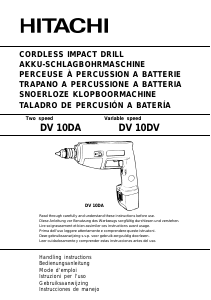 Bedienungsanleitung Hitachi DV 10DA Schlagbohrmaschine