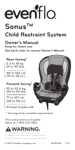 Evenflo maestro hotsell car seat manual