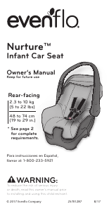 Manual Evenflo Nurture Car Seat