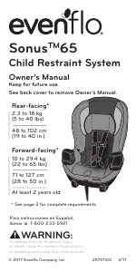 Manual Evenflo Sonus 65 Car Seat