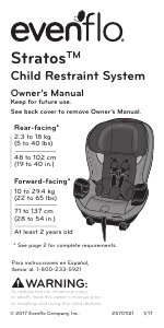 Manual Evenflo Stratos Car Seat