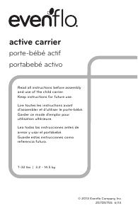 Manual de uso Evenflo Active Portabebés