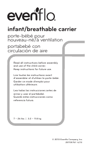 Mode d’emploi Evenflo Breathable Porte-bébé