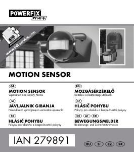 Návod Powerfix IAN 279891 Detektor pohybu