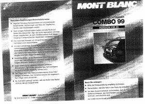 Bedienungsanleitung Mont Blanc Combo 99 Fahrradträger
