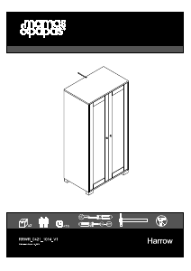 説明書 Mamas & Papas Harrow ワードローブ