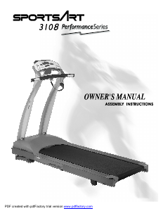 Manual SportsArt 3108 Treadmill