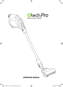 Manual Gtech ATF305 Pro Vacuum Cleaner