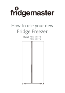 Manual Fridgemaster MS83430FFS Fridge-Freezer