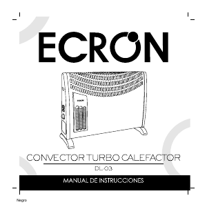 Manual de uso Ecron DL-03 Calefactor
