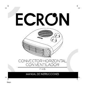 Manual de uso Ecron FH-15 Calefactor