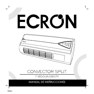 Manual de uso Ecron FH2000A-0807R Calefactor