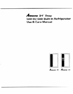 Manual Amana SZD20MBL Fridge-Freezer