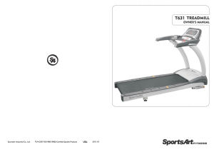 Handleiding SportsArt T631 Loopband