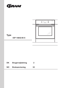 Brugsanvisning Gram IOP 14642-90 X Ovn